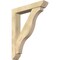 Ekena Millwork Funston Slat Rough Sawn Bracket w/ Offset Brace, Douglas Fir, 6"W x 32"D x 40"H BKT0604X32X40FST06RDF - alternate 1